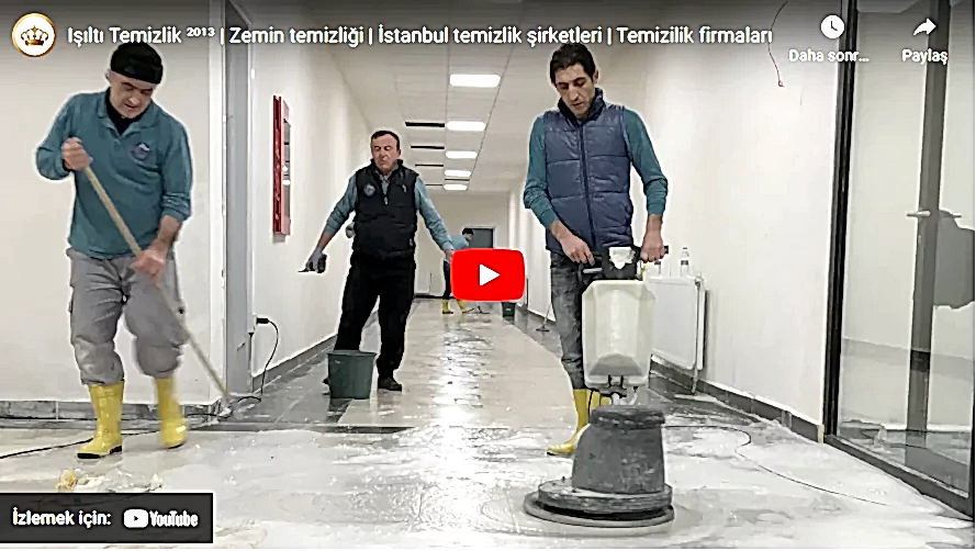Makineli zemin temizleme okulda